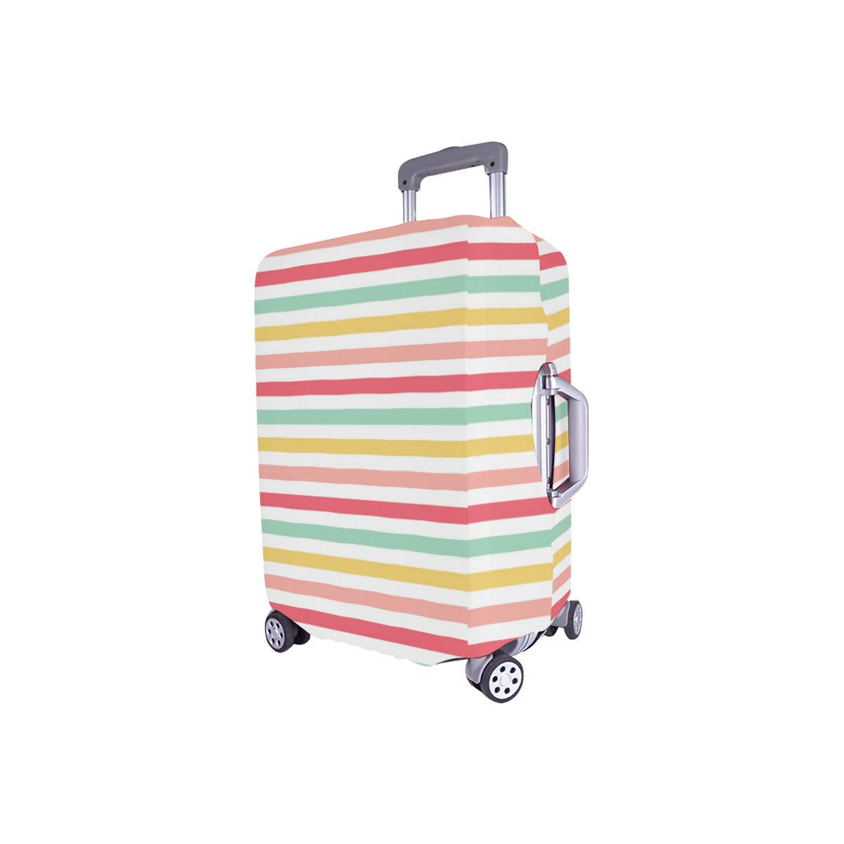 Pastel Stripes Luggage Cover/Small 18"-21"
