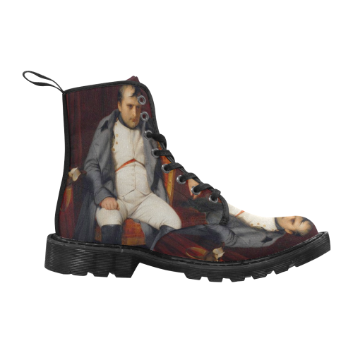 Napoleon Bonaparte 6 Martin Boots for Men (Black) (Model 1203H)