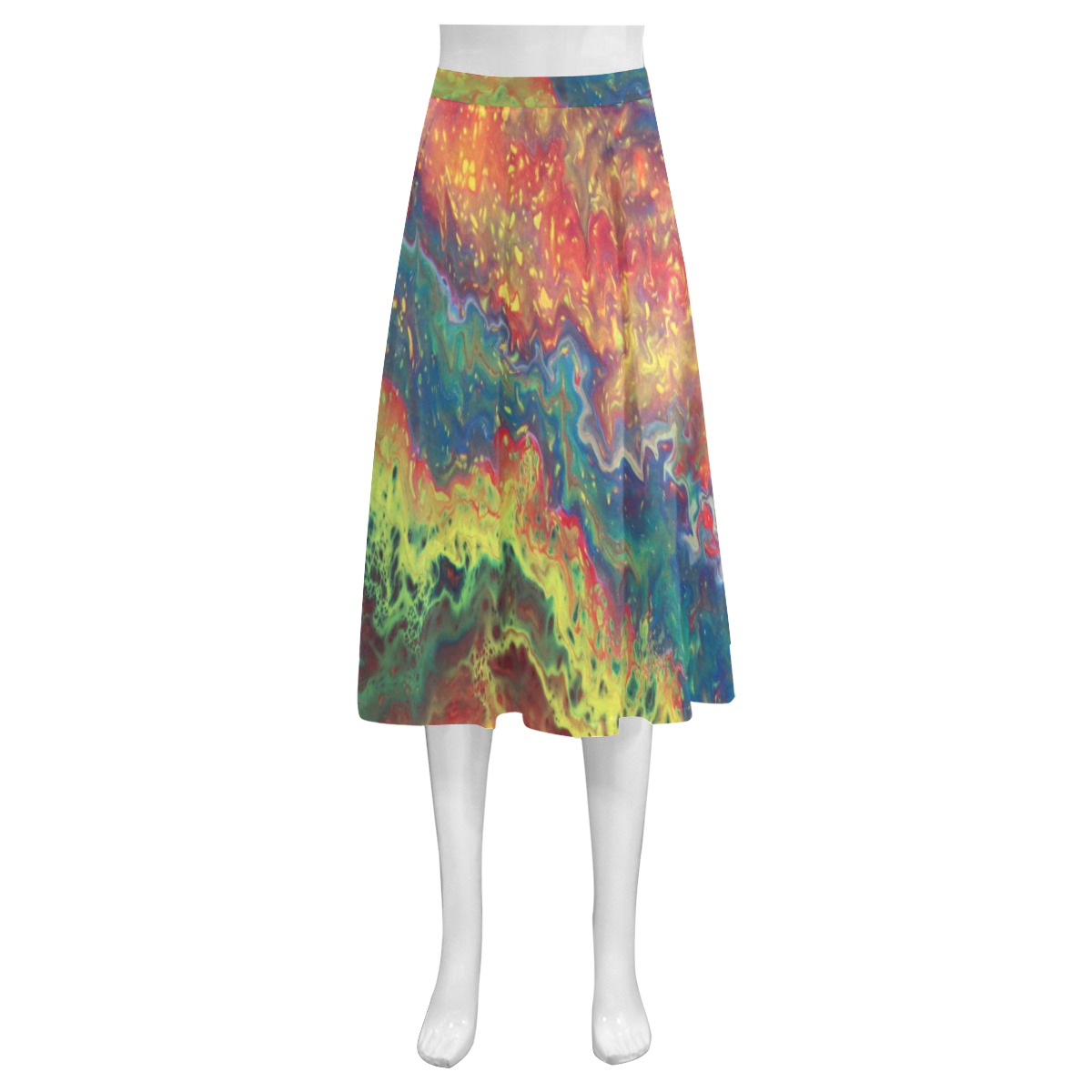 Powerful Mnemosyne Women's Crepe Skirt (Model D16)