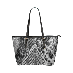 SNAKE LEATHER 5 (2) Leather Tote Bag/Large (Model 1651)