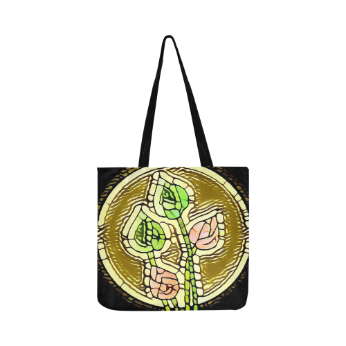 Tied Died Lotus2 Reusable Shopping Bag Model 1660 (Two sides)