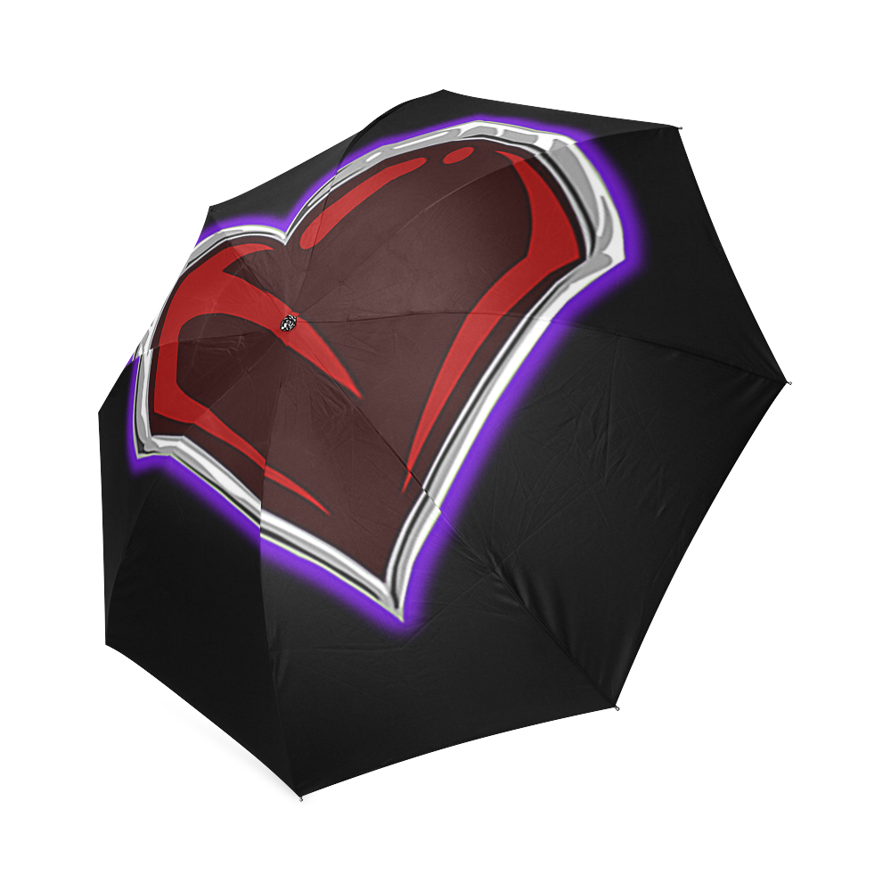 Large Heart Logo Umbrella Foldable Umbrella (Model U01)