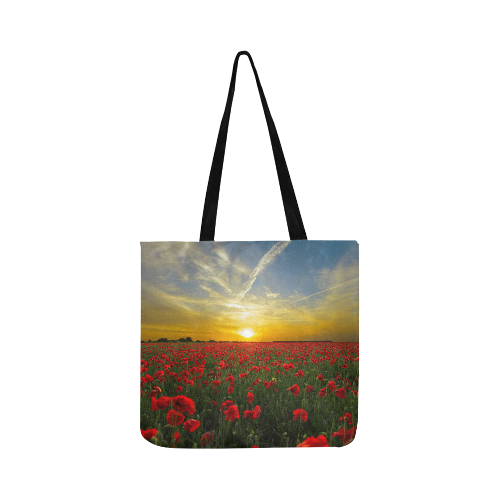 Poppy field Reusable Shopping Bag Model 1660 (Two sides)