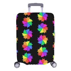 rainbow pinwheel Luggage Cover/Large 26"-28"