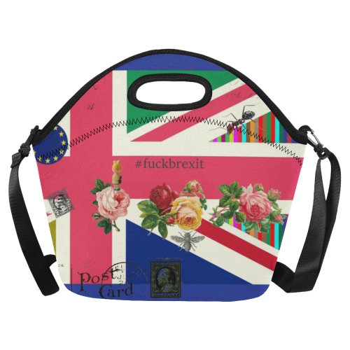 Fck Brexit Neoprene Lunch Bag/Large (Model 1669)