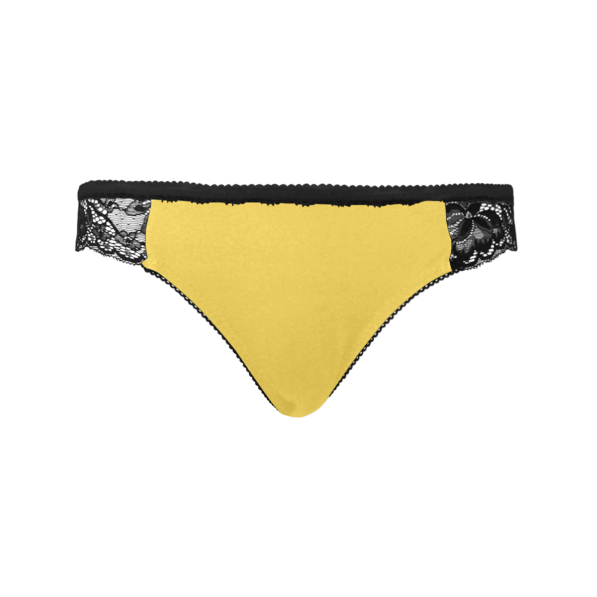 color mustard Women's Lace Panty (Model L41)