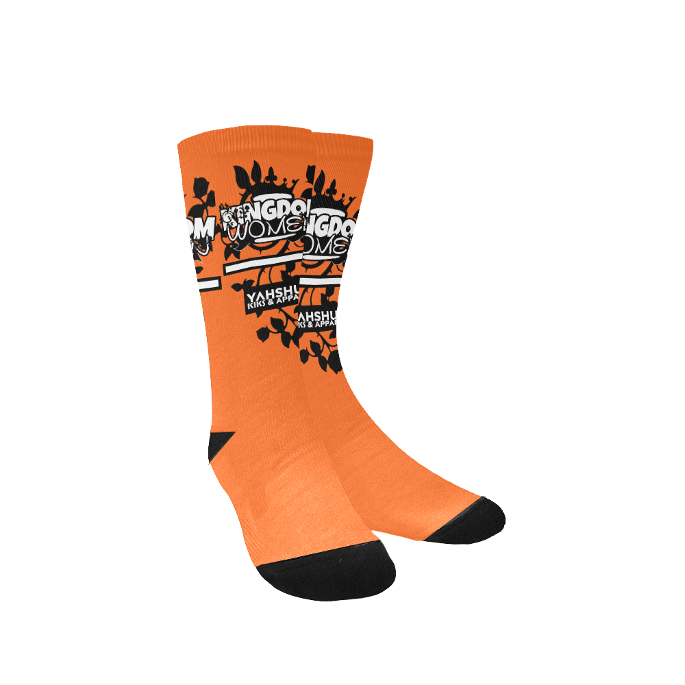 Orange Women's Custom Socks