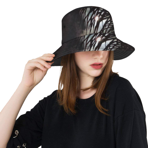 Moon Frond All Over Print Bucket Hat