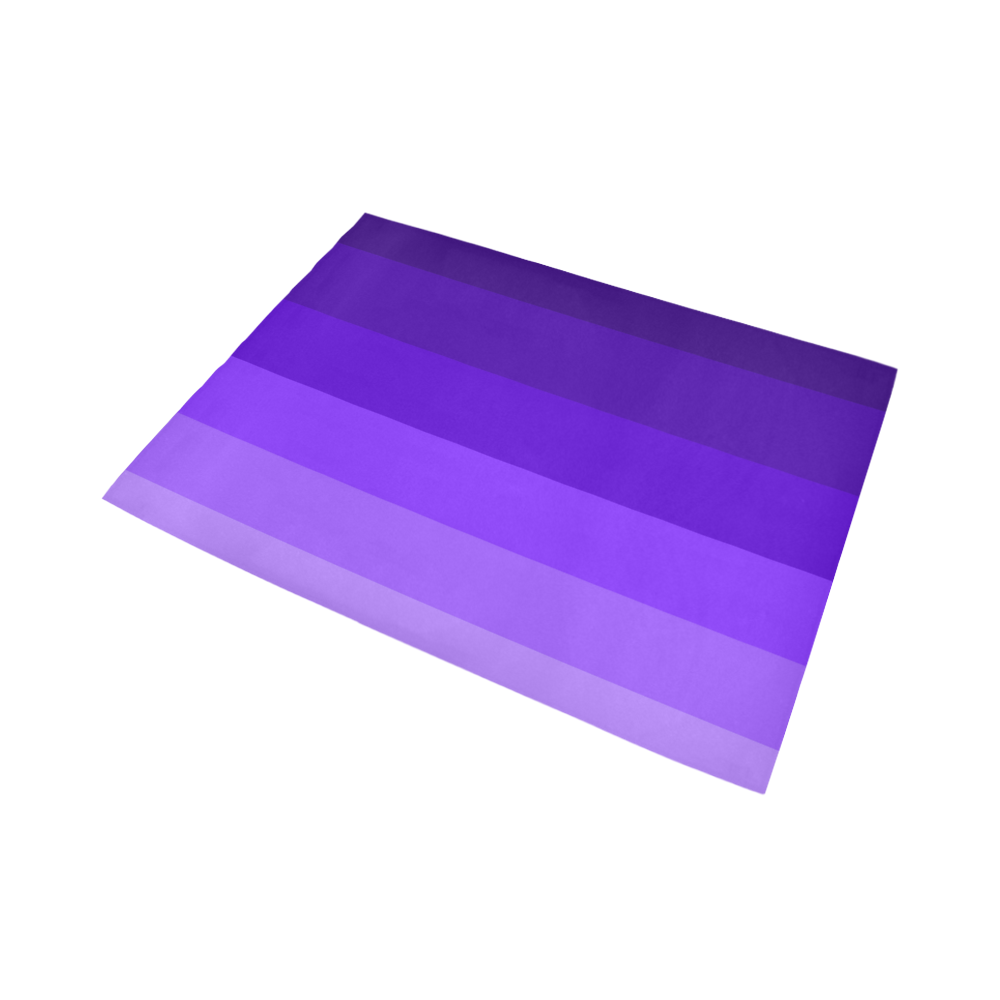 Purple stripes Area Rug7'x5'
