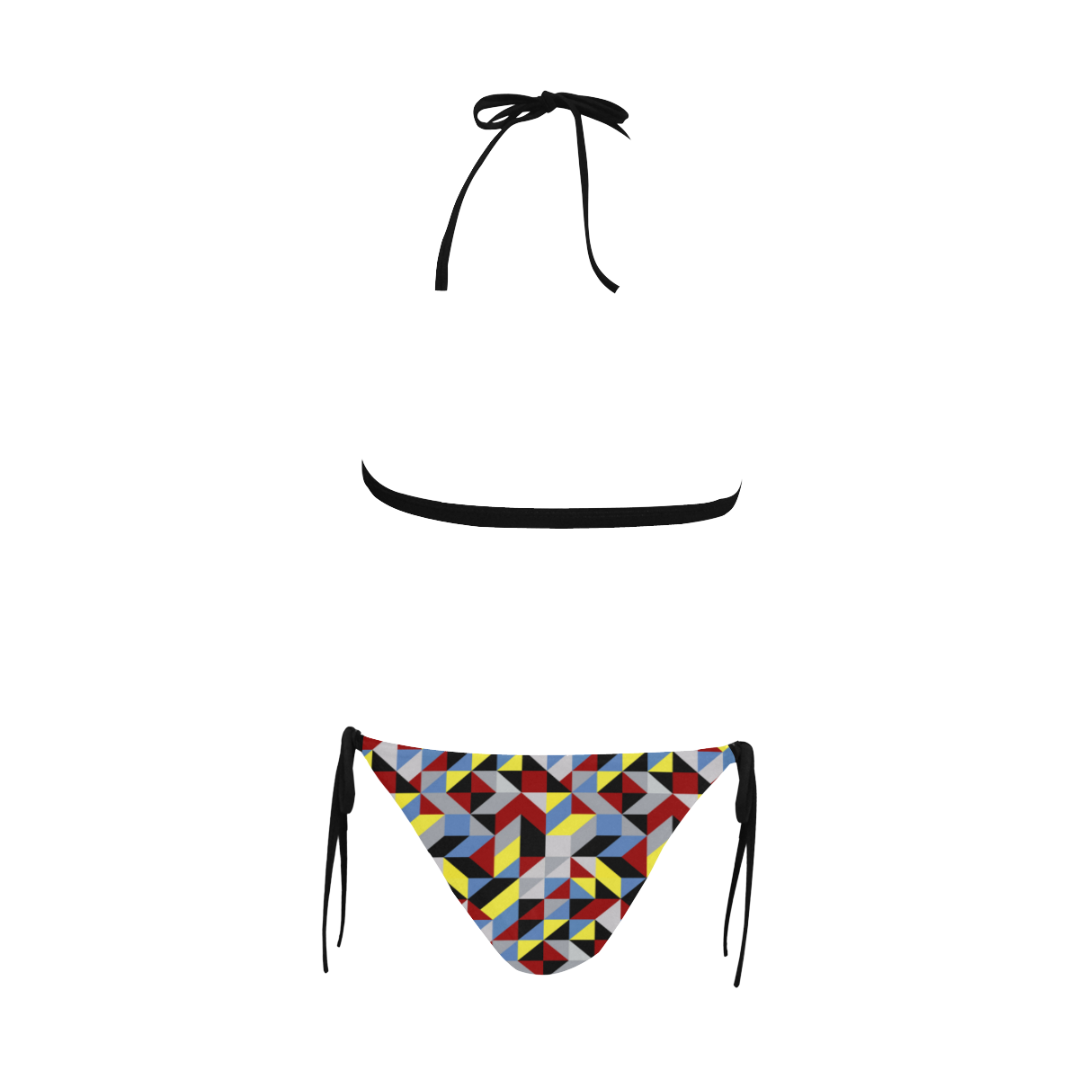 Mind Games Buckle Front Halter Bikini Swimsuit (Model S08)