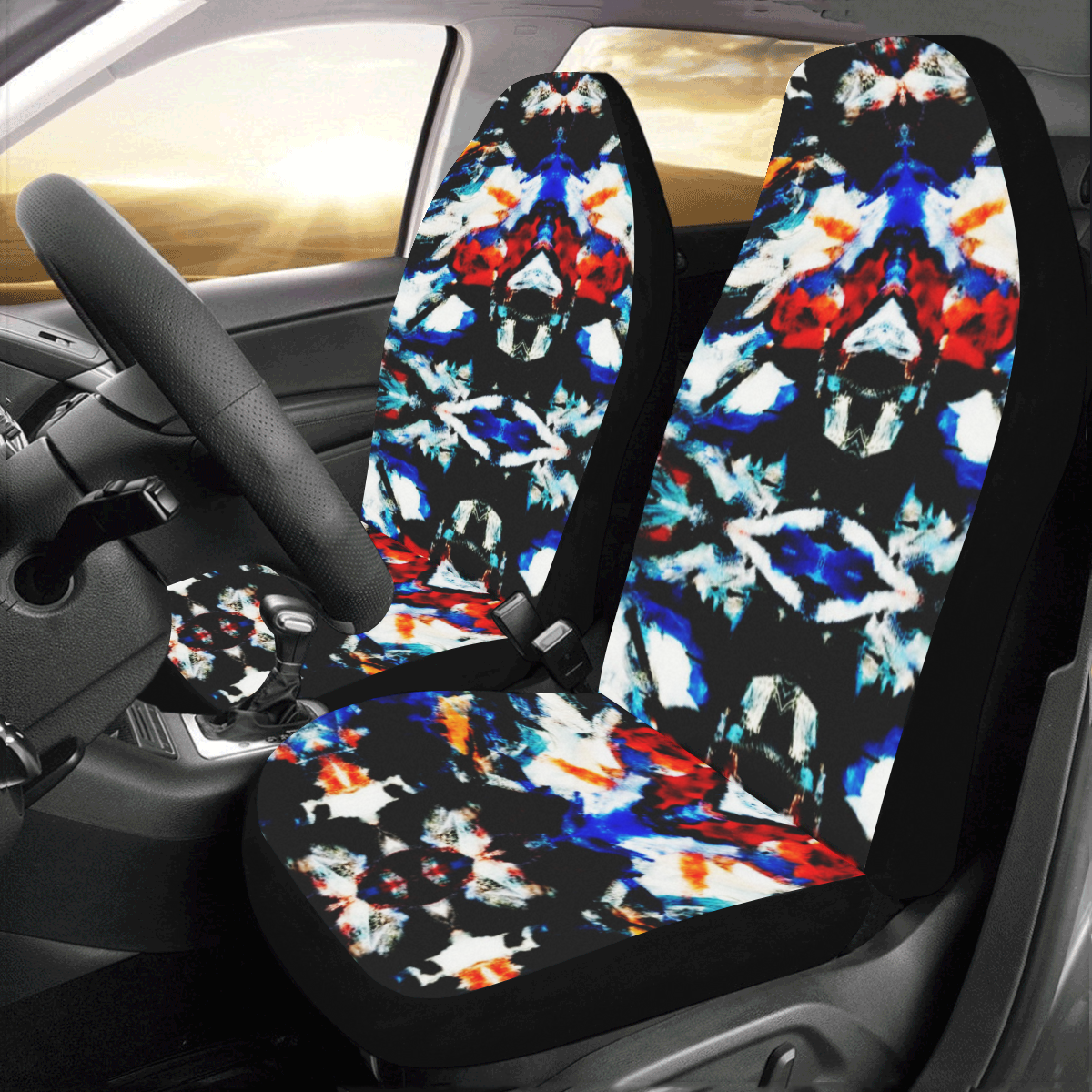 abstract art painting Car Seat Covers (Set of 2)