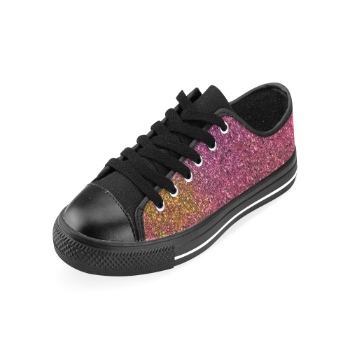 Design exclusive glitters shoes Men's Classic Canvas Shoes/Large Size (Model 018)