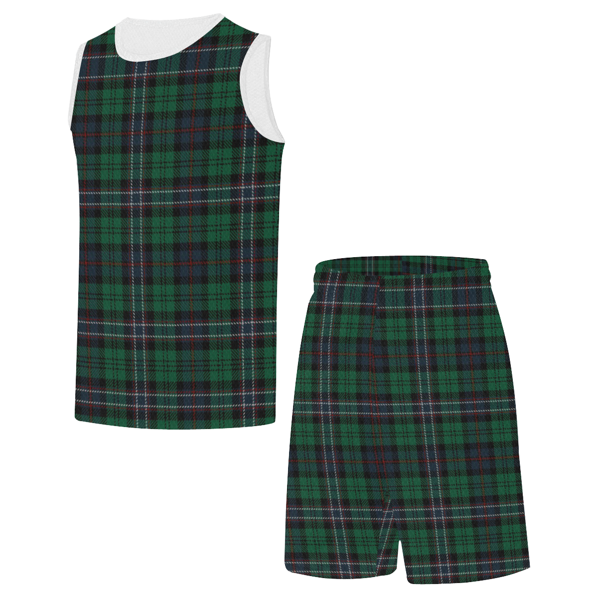 Scottish National Tartan All Over Print Basketball Uniform
