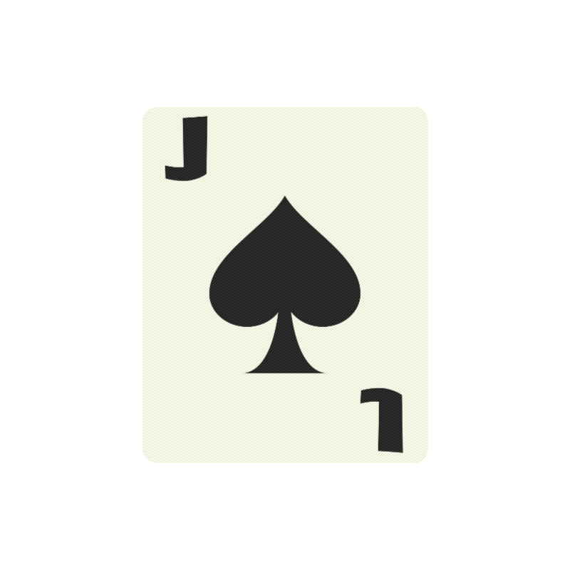 Playing Card Jack of Spades Rectangle Mousepad
