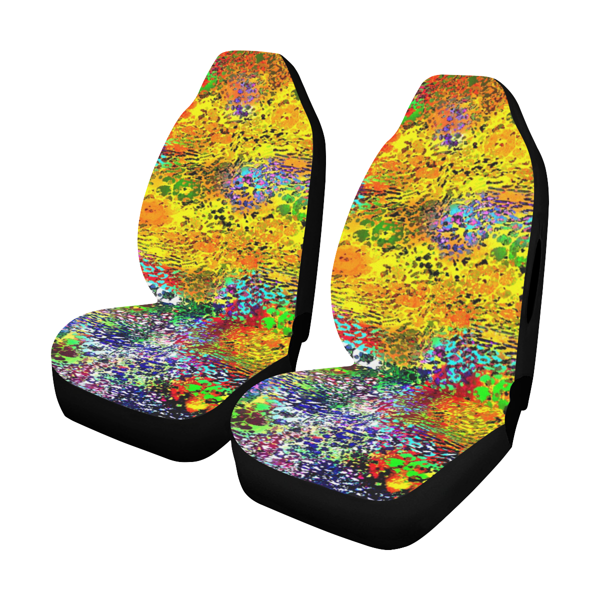 Wild print Car Seat Cover Airbag Compatible (Set of 2)