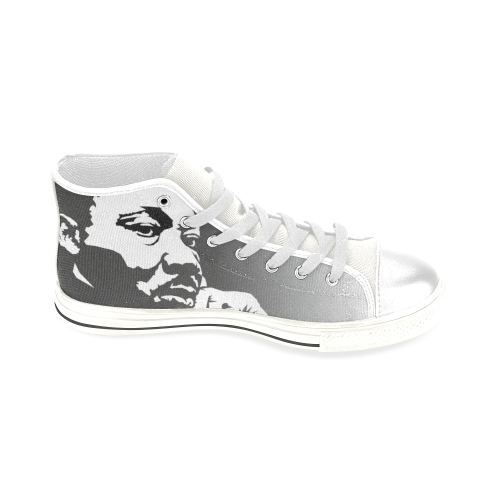 MLK Rememberance Men’s Classic High Top Canvas Shoes (Model 017)