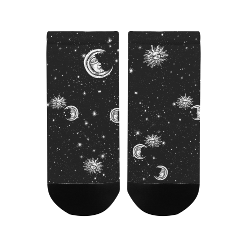 Mystic Stars, Moon and Sun Men's Ankle Socks