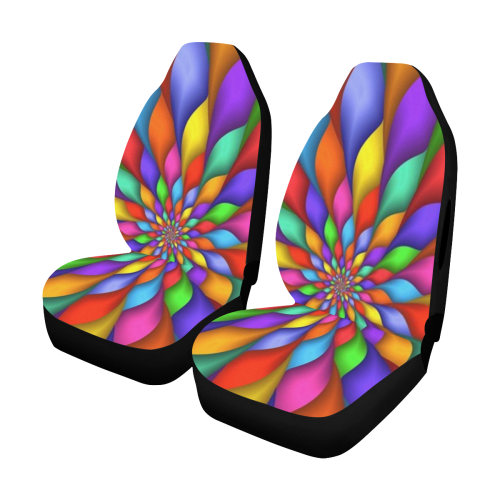 RAINBOW SKITTLES Car Seat Cover Airbag Compatible (Set of 2)