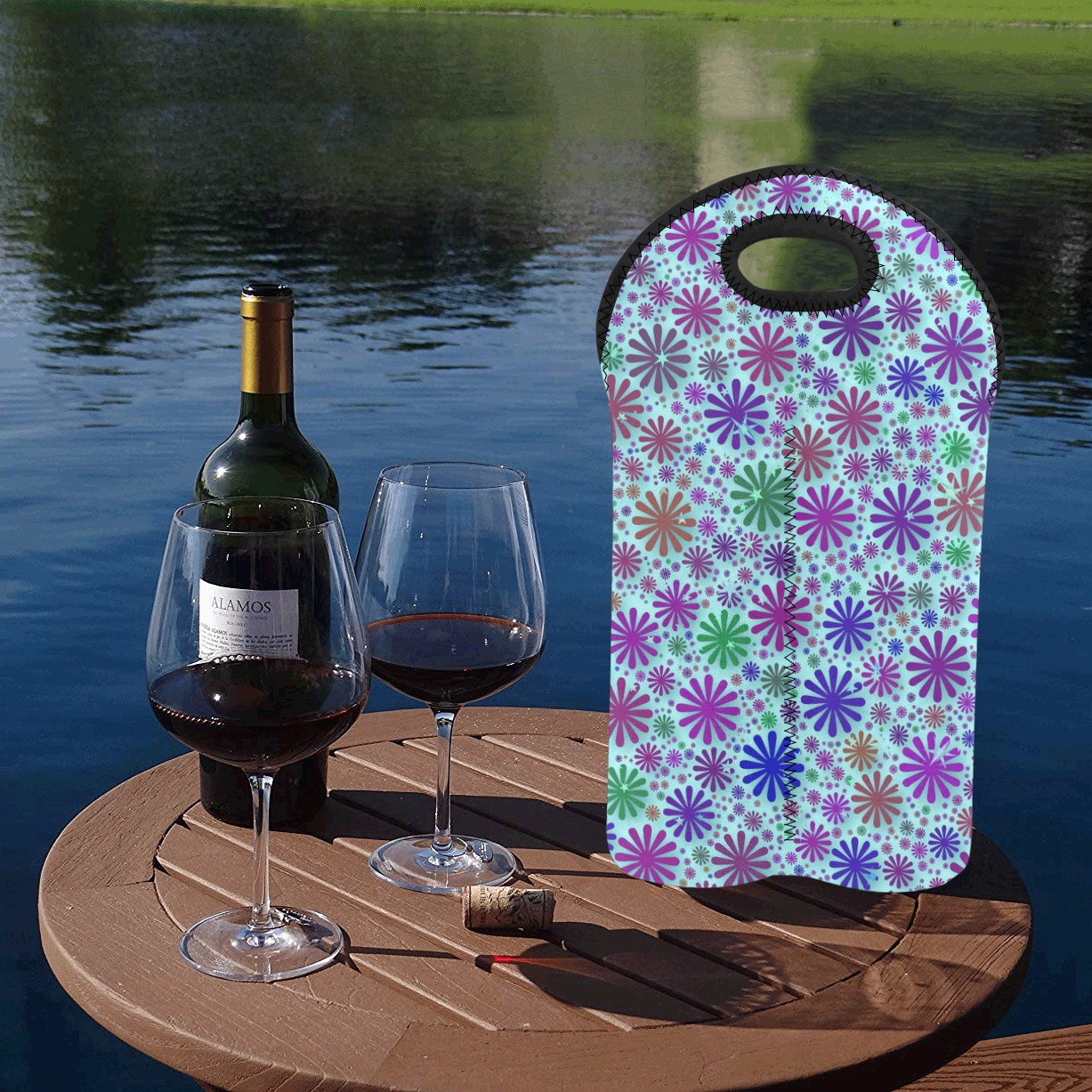 lovely shapes 3B by JamColors 2-Bottle Neoprene Wine Bag
