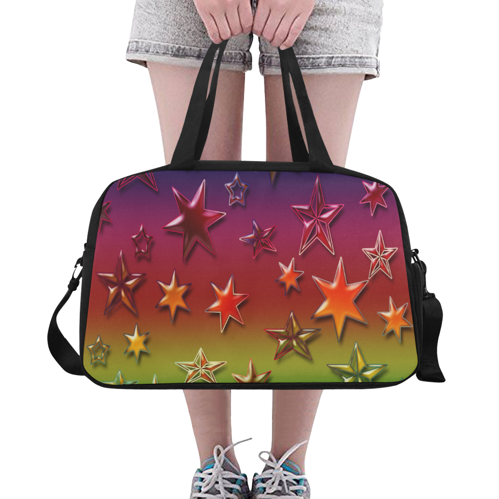Rainbow Stars Fitness Handbag (Model 1671)