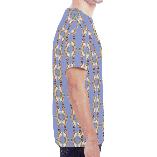 kylie pattern 2a blu New All Over Print T-shirt for Men (Model T45)