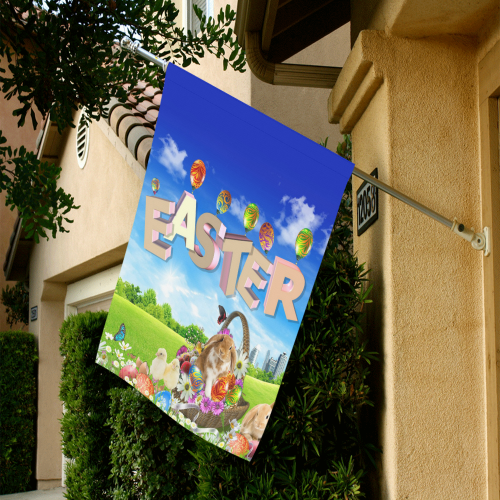 happy Easter Garden Flag 28''x40'' （Without Flagpole）