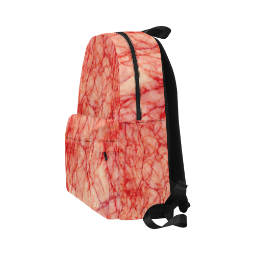 Red scratch pattern Unisex Classic Backpack (Model 1673)