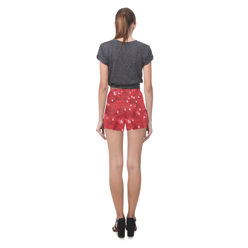 Sparkling Sequin-Like Pattern Briseis Skinny Shorts (Model L04)