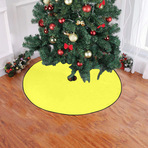 color maximum yellow Christmas Tree Skirt 47" x 47"