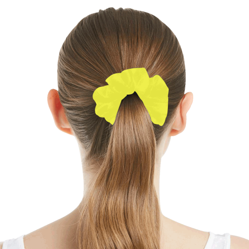 color maximum yellow All Over Print Hair Scrunchie