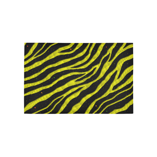 Ripped SpaceTime Stripes - Yellow Area Rug 5'x3'3''