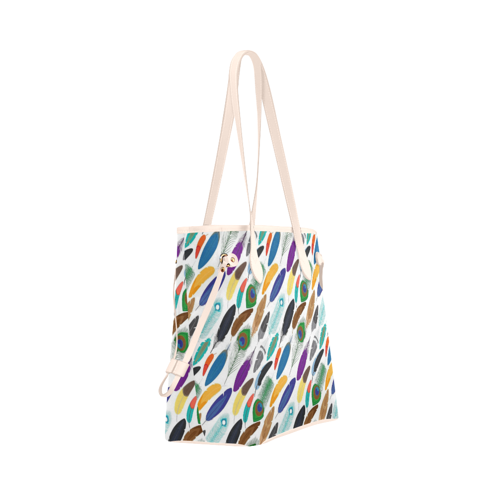 Feather Clover Canvas Tote Bag (Model 1661)