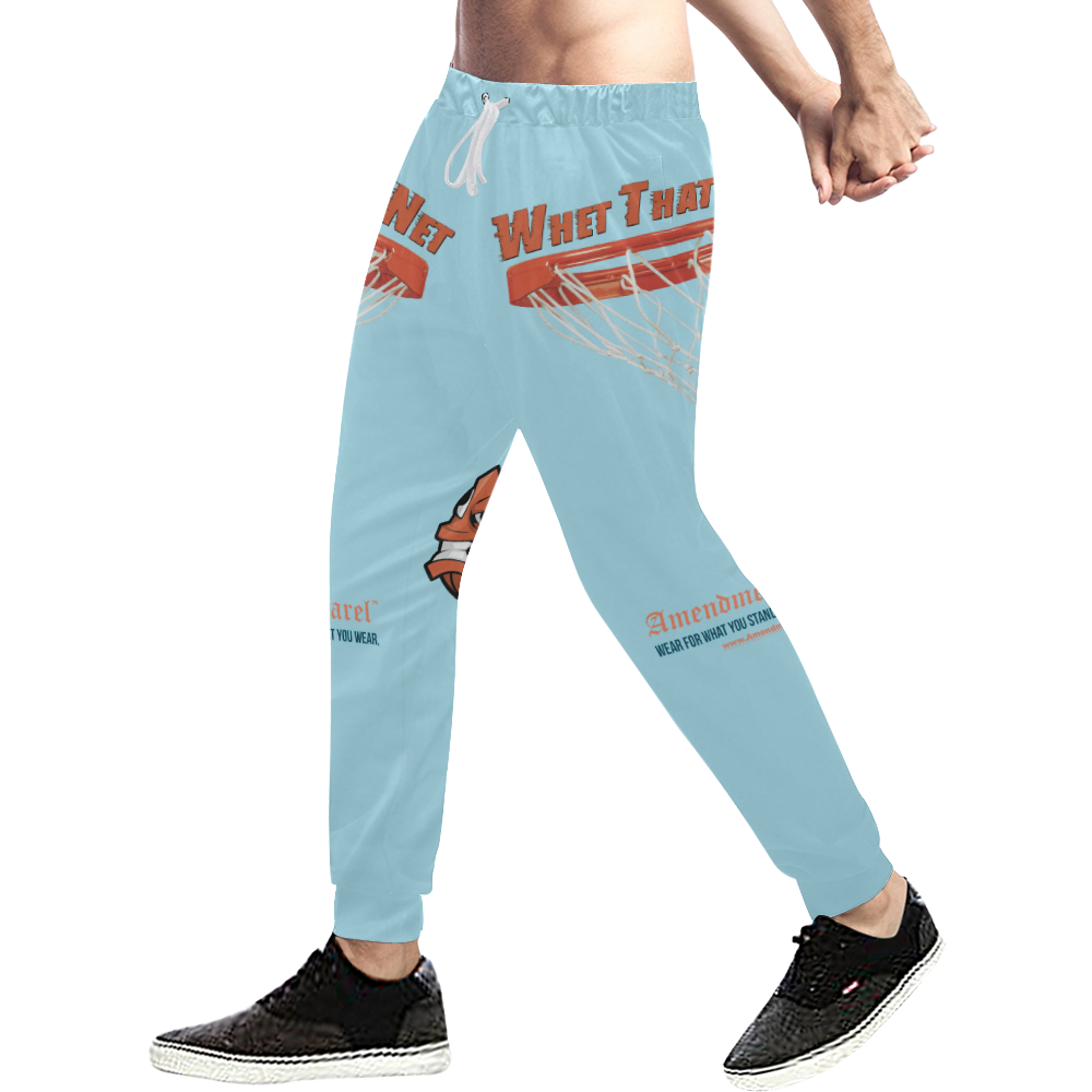 Whet That Net Sweat Pants Men's All Over Print Sweatpants (Model L11)