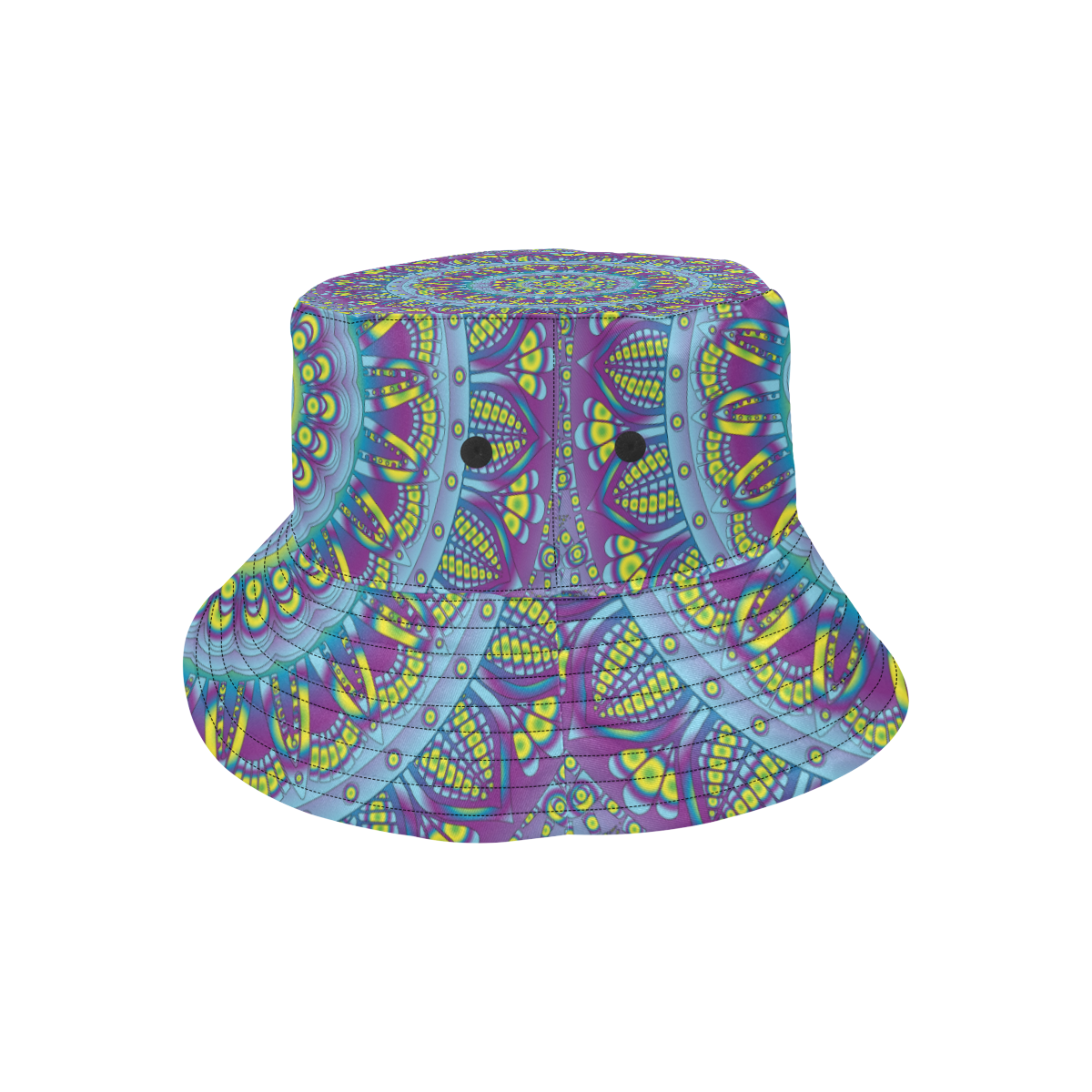 mandala 5 blue purple bucket hat All Over Print Bucket Hat