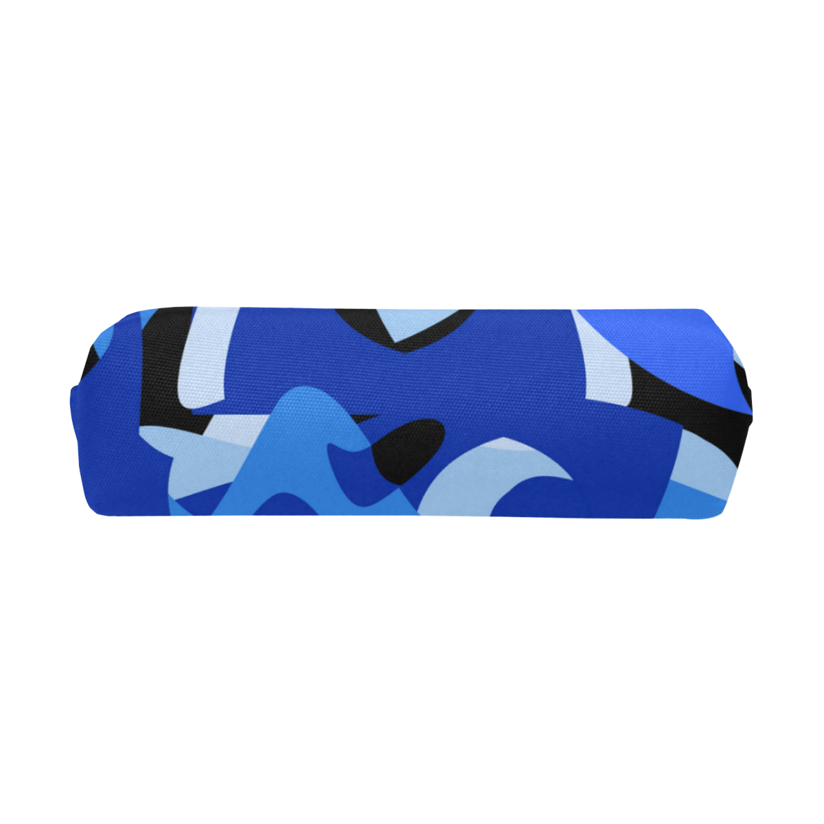 Camouflage Abstract Blue and Black Pencil Pouch/Small (Model 1681)