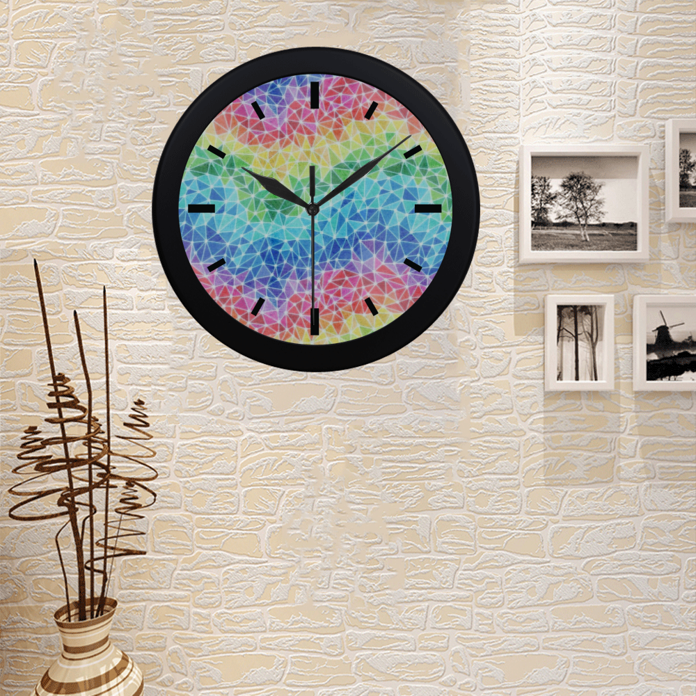 Brain Waves Circular Plastic Wall clock