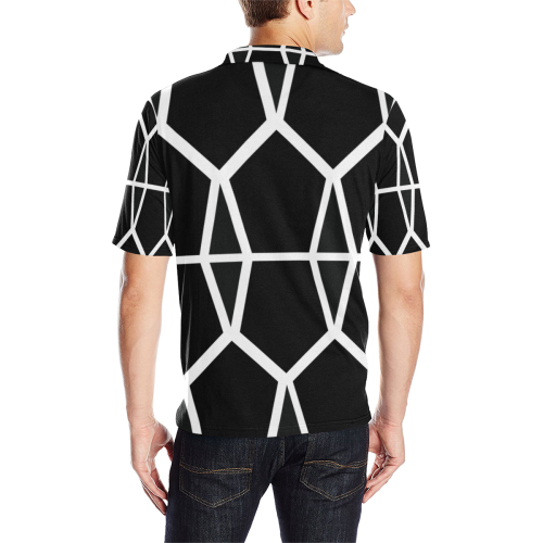 labyrinth Men's All Over Print Polo Shirt (Model T55)