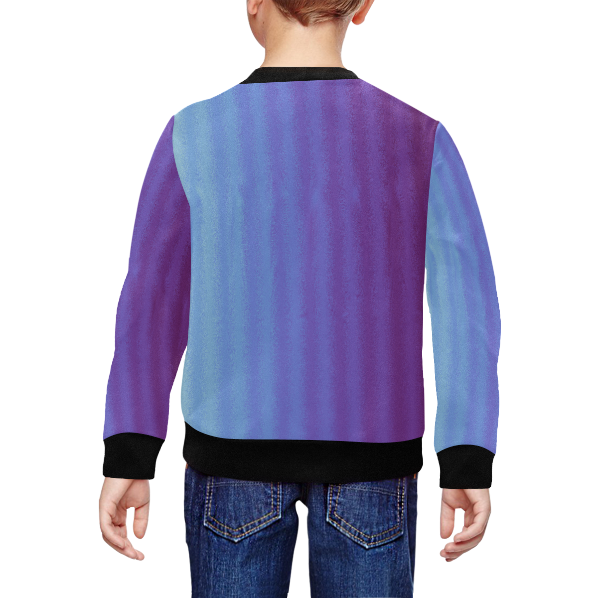 Violet shade All Over Print Crewneck Sweatshirt for Kids (Model H29)