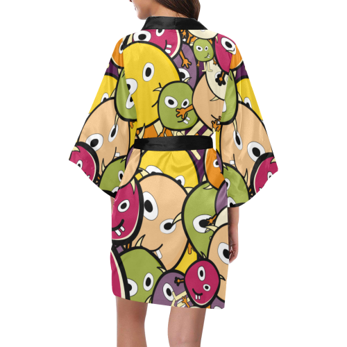 Colorful Monsters Kimono Robe