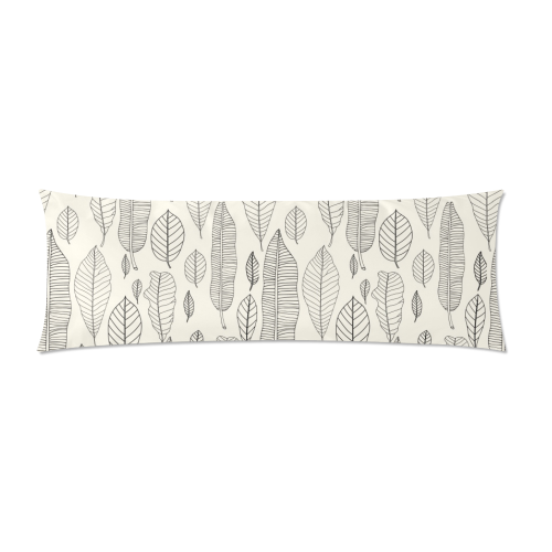 Japanese Leaves Custom Zippered Pillow Case 21"x60"(Two Sides)