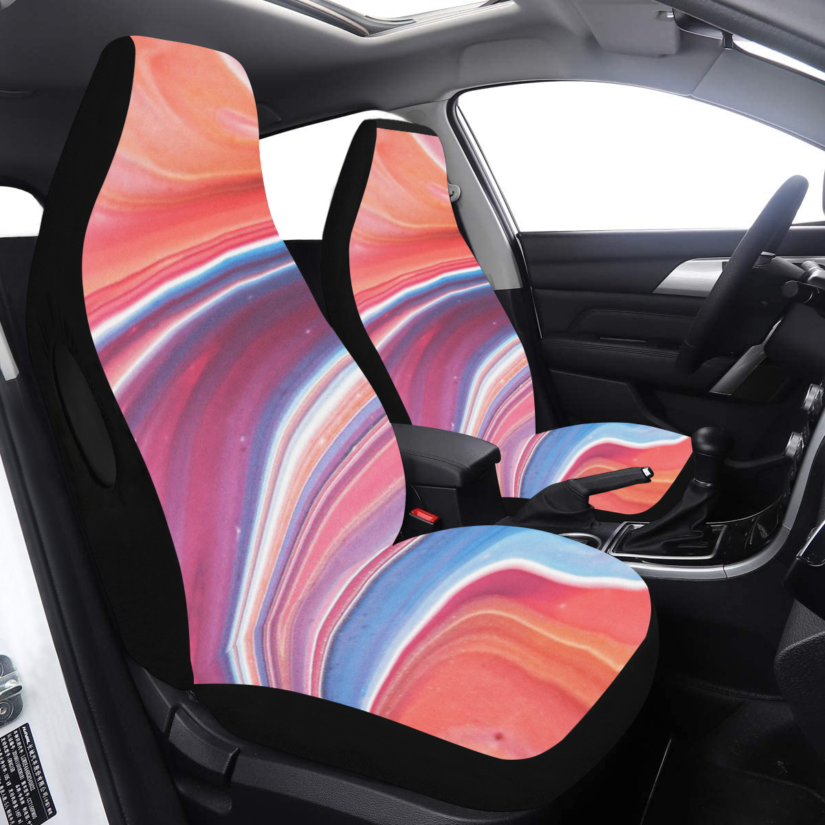 oil_b Car Seat Cover Airbag Compatible (Set of 2)
