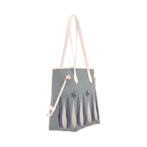 Oiseau Fleur Grey Handbag Clover Canvas Tote Bag (Model 1661)