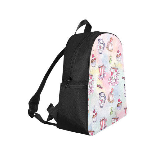 Coffee and sweeets Multi-Pocket Fabric Backpack (Model 1684)