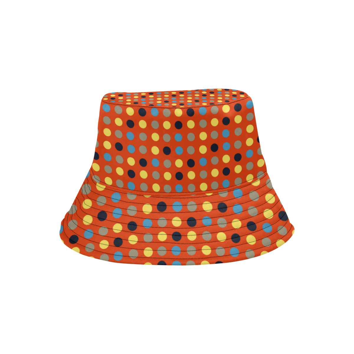 yellow black grey eggs on red All Over Print Bucket Hat