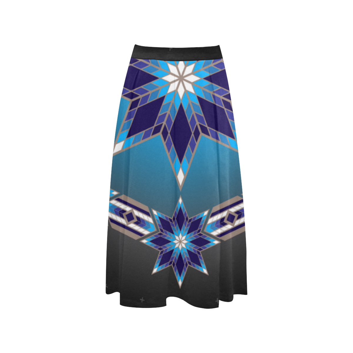 Morning Stars Circle Blue Aoede Crepe Skirt (Model D16)