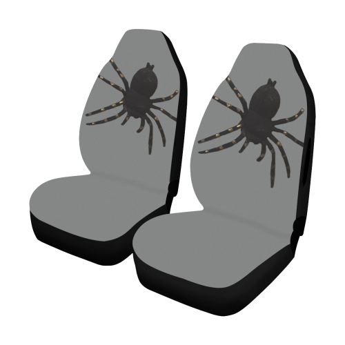 Black Widow Spider Car Seat Cover Airbag Compatible (Set of 2)