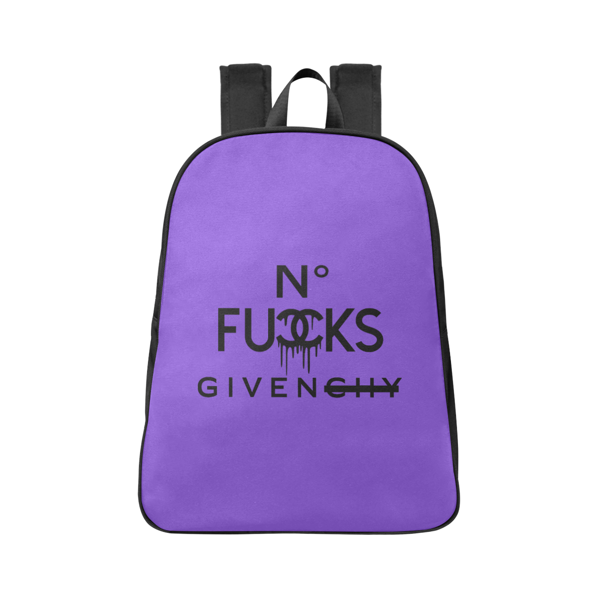 No F Given Purple Fabric School Backpack (Model 1682) (Large)