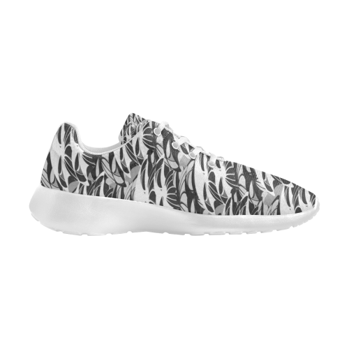 Alien Troops - Black & White Men's Athletic Shoes (Model 0200)