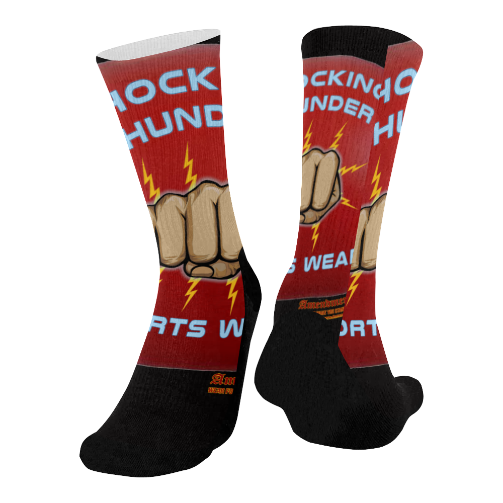 Shocking Thunder Mid Calf Socks Mid-Calf Socks (Black Sole)