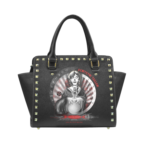 Fortune Teller Rivet Shoulder Handbag (Model 1645)